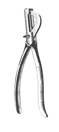HAUSSMANN emasculator, kastrationstang 27cm